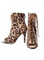 Stivale Heels con zip e retina