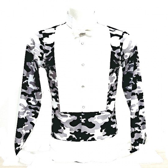 Camicia frac elasticizzata Fantasia con body Camicia frac elasticizzata Fantasia con body