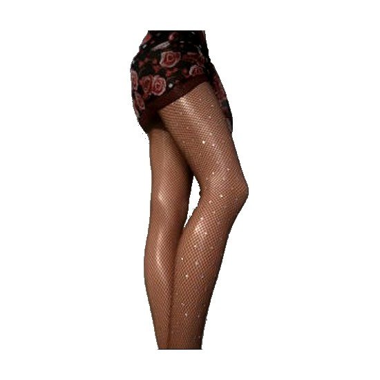 COLLANT RETE Fishnet Professionale con Strass sparsi COLLANT RETE Fishnet Professionale con Strass sparsi