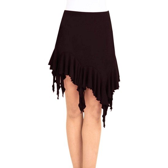 DSA005 SHORT RUFFLE ASYMMETRICAL SKIRT