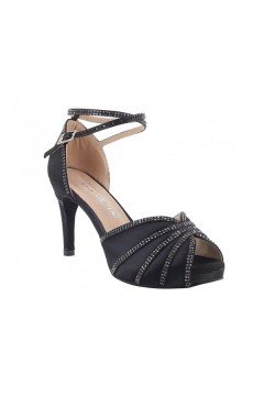 autentico vende scarpe da ginnastica a buon mercato Scarpa da ballo donna con plateau in raso nero e crystal strass ... autentico vende scarpe da ginnastica a buon mercato Scarpa da ballo donna con plateau in raso nero e crystal strass ...