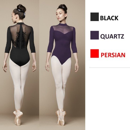 Ladies Faye 3/4 Length Sleeve Leotard